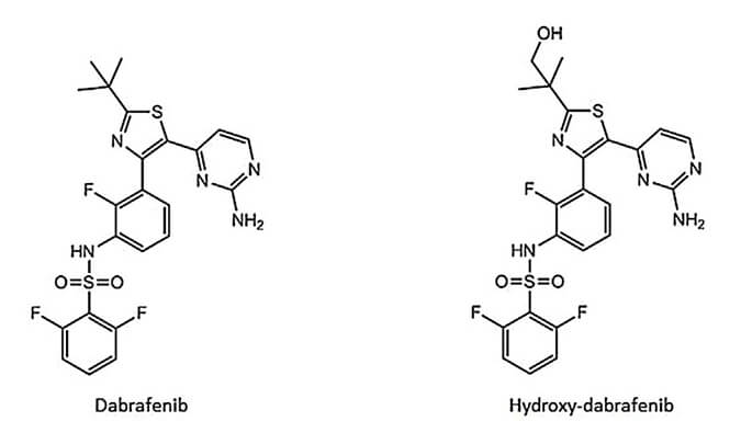 开发并验证新的LC-MS/MS步骤，用于定量人血浆中达拉非尼及其重要代谢物羟基达拉非尼 (OHD)。本钻研中OHD(纯度>99%)通过J9集团合成